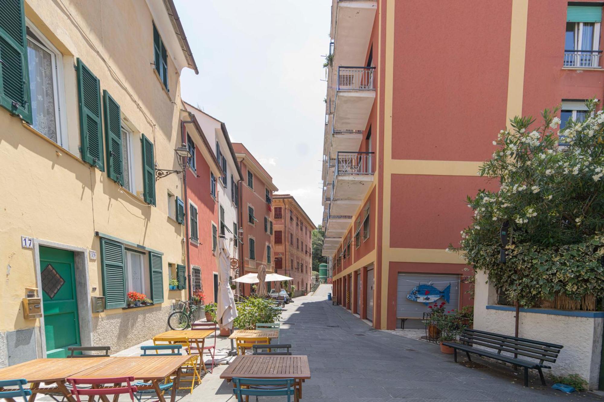 096 - Casa Al Borgo Cavi Di Lavagna, 150 Metri Dal Mare Appartement Buitenkant foto